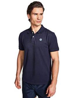 NORTH SAILS Herren Polohemd in Marineblau Leichtgewicht Baumwollpikee - Kurz Arm und Normale Passform - XXL von NORTH SAILS