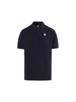 NORTH SAILS Herren Poloshirt Kurzarm mit Kragen und Knöpfen Artikel 692451 Basic Polo Kurzarm, 0802 Navy Blue, M von NORTH SAILS