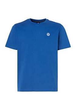 NORTH SAILS Herren S/S T-Shirt W/Logo, Ozeanblau, Large von NORTH SAILS