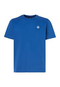 NORTH SAILS Herren S/S T-Shirt W/Logo, Ozeanblau, XL von NORTH SAILS
