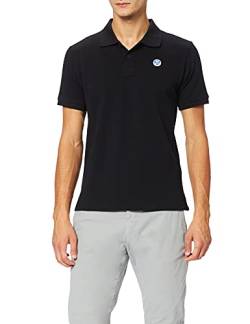 NORTH SAILS Herren SS Polo W/Logo Polohemd, schwarz, 56 von NORTH SAILS