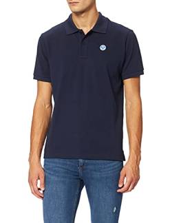 NORTH SAILS Herren Ss Polo W/Logo Polohemd, Marineblau, Medium von NORTH SAILS