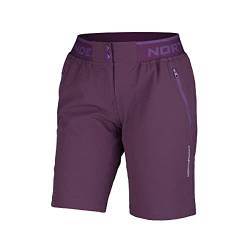 NORTHFINDER Damen Stretch Shorts Mikayla Ideal für alle Outdoor-Aktivitäten, Trekking, Expedition, Reisen, Camping, Extreme Atmungsaktivität und Komfort - lila - XS von NORTHFINDER