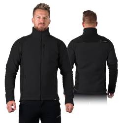 NORTHFINDER Fleece Pullover Herren Mission | Warme Fleecejacke Herren mit Einer Material verwendeten Antipilling- Technologie | Perfekt geeignet als Arbeitspullover Herren (Black S) von NORTHFINDER