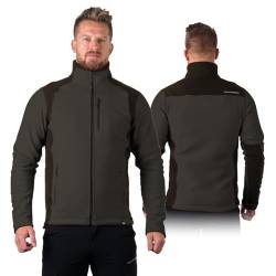 NORTHFINDER Fleece Pullover Herren Mission | Warme Fleecejacke Herren mit Einer Material verwendeten Antipilling- Technologie | Perfekt geeignet als Arbeitspullover Herren (Olive M) von NORTHFINDER