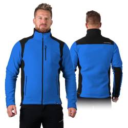 NORTHFINDER Fleece Pullover Herren Mission | Warme Fleecejacke Herren mit Einer Material verwendeten Antipilling- Technologie | Perfekt geeignet als Arbeitspullover Herren (lightblue M) von NORTHFINDER