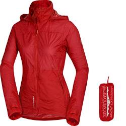 NORTHFINDER Ultraleichte Regenjacke Damen Wasserdicht Atmungsaktiv | Fahrrad Regenjacke Damen Laufjacke Ultraleicht | Windjacke Regenjacke Zusammenfaltbar | Packable Regenjacke Rain Jacket - Hellrot von NORTHFINDER