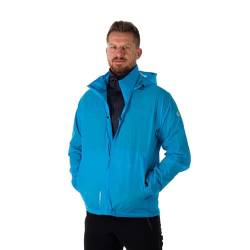 NORTHFINDER Ultraleichte Regenjacke Herren Wasserdicht Atmungsaktiv | Fahrrad Regenjacke Herren Laufjacke Ultraleicht | Windjacke Regenjacke Zusammenfaltbar | Packable Rain Jacket Blue 2XL von NORTHFINDER