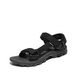 NORTIV 8 Herren Sandalen Sport Outdoorsandalen Trekking Wanderschuhe ALLES SCHWARZ LANGDO-2-E Größe 43 (EUR) von NORTIV 8