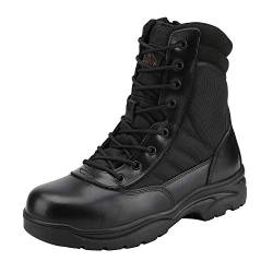 NORTIV 8 Security Tactical Einsatzstiefel Boot Zipper SCHWARZ TROOPER Größe 44EU/10.5US von NORTIV 8