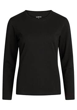 NORVIG Damen Norvig Ladies O-neck T-shirt L/S Black T Shirt, Schwarz, L EU von NORVIG