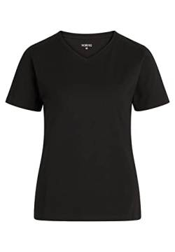 NORVIG Damen Norvig Ladies V-neck T-shirt S/S Black T Shirt, Schwarz, L EU von NORVIG