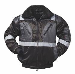 NORWAY Pilotenjacke schwarz/grau Reflexstreifen (XXL) von NORWAY