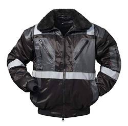 NORWAY Pilotenjacke schwarz/grau Reflexstreifen (XXXXL) von NORWAY