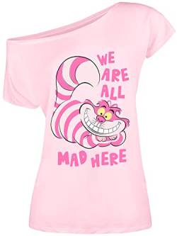 Alice im Wunderland Pink Madness Damen Loose-Shirt lightpink, Größe:M von NP Nastrovje Potsdam