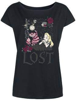 Alice in Wonderland Lost Damen Loose Shirt schwarz, Größe:L von NP Nastrovje Potsdam