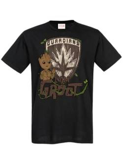 Guardians of The Galaxy I am Groot Herren T-Shirt schwarz, Größe:L von NP Nastrovje Potsdam