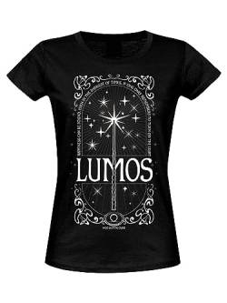 Harry Potter Lumos Damen T-Shirt schwarz, Größe:XL von NP Nastrovje Potsdam