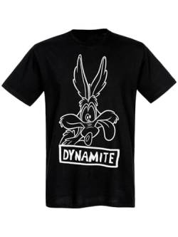 Looney Tunes Coyote Dynamite Herren T-Shirt schwarz, Größe:L von NP Nastrovje Potsdam