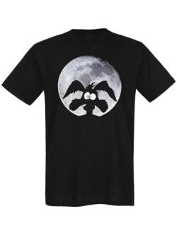 Looney Tunes Coyote Moonlight Herren T-Shirt schwarz, Größe:L von NP Nastrovje Potsdam