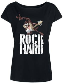 Looney Tunes Rock Hard Damen Loose-Shirt schwarz, Größe:L von NP Nastrovje Potsdam