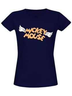Mickey & Minnie Mouse Mickey Mouse Wings Damen T-Shirt blau, Größe:M von NP Nastrovje Potsdam