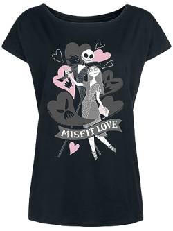 The Nightmare Before Christmas Misfit Love Loose Shirt Female schwarz, Größe:M von NP Nastrovje Potsdam