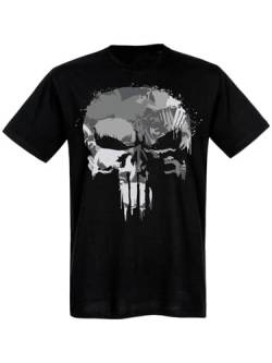 The Punisher Skull Herren T-Shirt schwarz, Größe:M von NP Nastrovje Potsdam