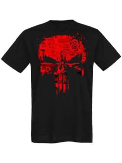 The Punisher Vintage Comic T-Shirt Male schwarz, Größe:M von NP Nastrovje Potsdam