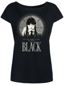 Wednesday The Blackest Heart Damen Loose-Shirt schwarz, Größe:S von NP Nastrovje Potsdam