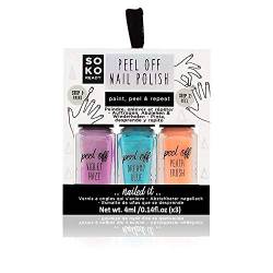 Peel Off Nail Polish Paint, Peel & Repeat X 3 Colours 4 Ml. von NPW