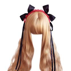 Cosplay Party Spitze Stirnband Mädchen Maid Kostüm Lolitas Haarband Mit Band Schleife Frauen Haar Styling Zubehör Spitze Schleife Stirnband Für Frauen von NPYQ