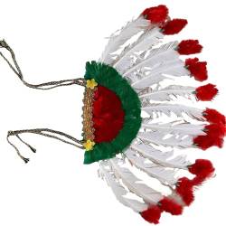 Ethnische Amerikanische Indische Feder Stirnband Bunte Feder Handgemachte Indische Kokoshnik Kopfschmuck Home Decor Indische Kopfschmuck Kinder von NPYQ