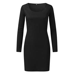 Damen Langarm Square Neck Split Slim Fit Stretch Midi Figurbetontes Kleid mit hoher Taille Longpullover Für Damen Lässig Winterkleid Damen Kurz Strickpullover Damen Grobmaschig Wickelkleid Lang Grün von NRTOTI