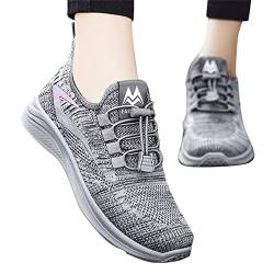 NRTOTI Damen Sneaker Leichte Atmungsaktiv Mesh Sportschuhe Laufschuhe Plateau Straßenlaufschuhe Bequem Running Tennis Schuhe Flache Walk Schuhe Outdoor Sport Fitnessschuhe Gr.36-42 von NRTOTI