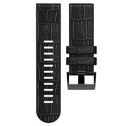 NRYCR 22 x 26 mm Schnellverschluss-Smartwatch-Armband für Garmin Fenix 7 7X 6X 6 Pro 5 5X Plus 3 3HR 945 Epix Leder + weiche Silikon-Armbänder, 22mm Fenix 5 5Plus, Achat von NRYCR