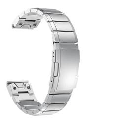 NRYCR Armband für Garmin Descent MK1 Smartwatch, 26 mm, für Garmin Descent MK2 / MK2i, Edelstahl, Schnellverschluss-Armband, 26mm Descent Mk2, Achat von NRYCR