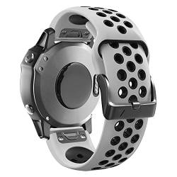NRYCR Ersatz-Armband für Garmin Fenix 7, 7X, 6, 6X, Pro, 5, 5X, Plus, 3, 3HR, 945, 22, 26 mm, Schnellentriegelung, Smartwatch-Armband, 22 mm, Achat von NRYCR