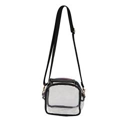 NSXAYIWE Durchsichtige Umhängetasche, Durchsichtige Tasche, Stadion-zugelassene, Transparente Handtasche Mit Schultergurt, Make-up-Tasche aus Kunststoff, Durchsichtige Stadion-Umhängetasche von NSXAYIWE