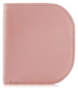 NTIYOU Geldbörsen Brieftasche Neue Damen-Geldbörse aus Leder, schlank, einfach, Kartenhalter, tragbare Schnalle, Münzgeldbörsen, 6 Kartenfächer, reißfest Dauerhaft (Color : Pink) von NTIYOU