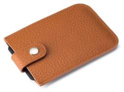 NTIYOU Geldbörsen Geldbörse Damen Leder Geldbörse Mini Kartenhalter All in One Universelle Münzbörsen Unisex Einfache Münztasche Reißfest Dauerhaft (Color : Caramel-1) von NTIYOU