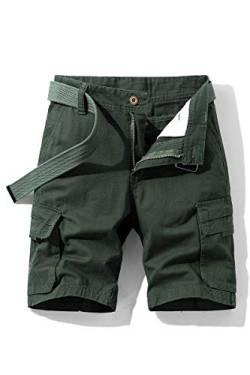 NTNY3 Herren Cargo Short Sommerhose Männer (XL, Armeegrün) von NTNY3