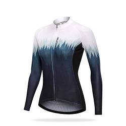 NUCKILY Damen Langarmshirts Radtrikots Radfahren Jersey Langarm Fahrrad Kleidung Shirts Tragen Mit 4 Taschen von NUCKILY