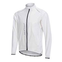 NUCKILY Herren Multifunktionelle Fahrradjacke Windjacke Radjacke Laufjacke Winddicht Wasserabweisend Atmungsaktiv Reflektierend MTB Mountainbike Jacket Anti-UV Joggen Wandern von NUCKILY