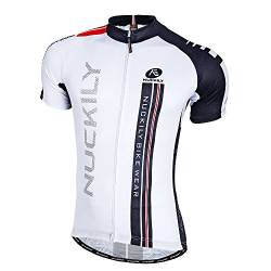 NUCKILY Herren Radtrikot Fahrradtrikot Kurzarm Fahrradbekleidung Fahrrad Trikot T Shirt für Männer Atmungsaktive Cycling Jersey Schnell Trocknen Radsport Bekleidung von NUCKILY