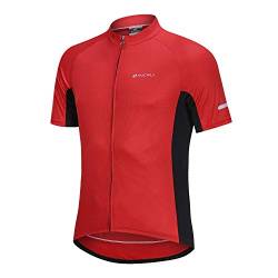 NUCKILY Herren Radtrikot Fahrradtrikot Kurzarm Fahrradbekleidung Fahrrad Trikot T Shirt für Männer Atmungsaktive Cycling Jersey Schnell Trocknen Radsport Bekleidung von NUCKILY