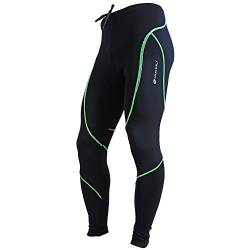 NUCKILY Men's Cycling Sportswear Fleece Bicycle Tights Green X-Large von NUCKILY