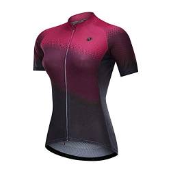 NUCKILY Radtrikot Bike Shirt Schwarz und Weiß Angel Damen Breathable Bicycle Top (GG019, XL=160cm-180cm / 65kg-70kg) von NUCKILY