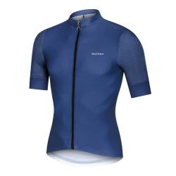 NUCKILY Rennrad Trikot Kurzarm Sommer | Radtrikot Herren Kurz mit Reißverschlusstaschen | Radtrikot Schnelltrocknend | Fahrradtrikot | Fahrradbekleidung | MTB Kleidung von NUCKILY