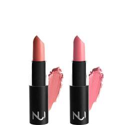 NUI Pink Lipstick Duo Set - Naturkosmetik vegan natürlich glutenfrei - Make-up Set von NUI Cosmetics